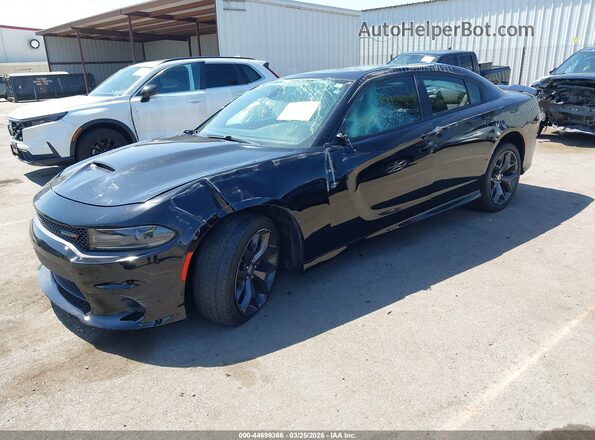 2C3CDXHG6KH567280 2019 DODGE CHARGER Black Vista tres cuartos delantera izquierda