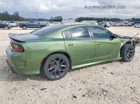 2C3CDXHG6MH592022 2021 DODGE CHARGER Green Trasero derecho