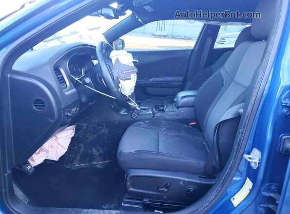 2C3CDXJG0MH557955 2021 DODGE CHARGER Blue Widok wnętrza z przodu