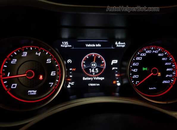 2C3CDXJG1HH514070 2017 DODGE CHARGER Black Вид щитка приладів