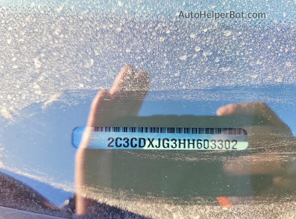 2C3CDXJG3HH603302 2017 DODGE CHARGER Gray Շարժիչի բաժամունքի տեսք
