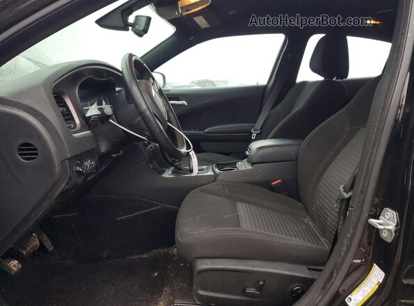 2C3CDXJG6MH577658 2021 DODGE CHARGER Black Widok wnętrza z przodu