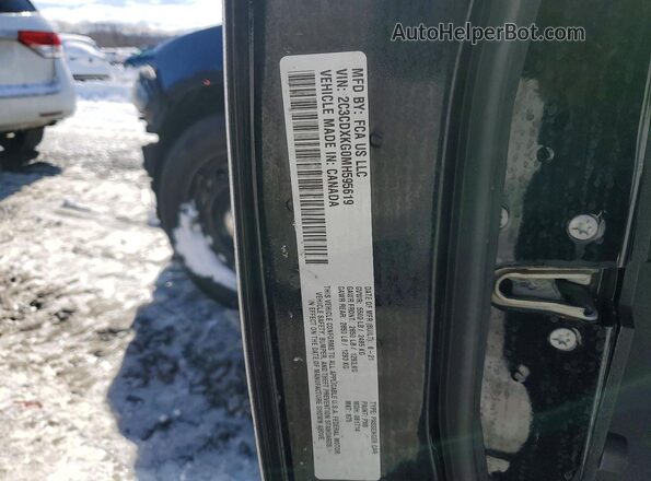 2C3CDXKG0MH595619 2021 DODGE CHARGER Black Widok naklejki z numerem VIN