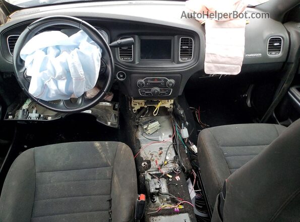 2C3CDXKG2MH636901 2021 DODGE CHARGER Black წინა პანელის ხედი