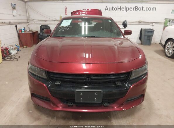 2C3CDXKG9NH107267 2022 DODGE CHARGER Burgundy Instrument cluster view