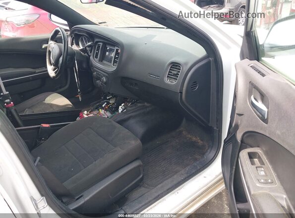 2C3CDXKT3KH535778 2019 DODGE CHARGER White Widok wnętrza z przodu