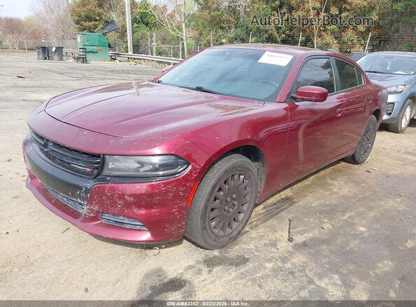 2C3CDXKT5KH697315 2019 DODGE CHARGER Burgundy Vista tres cuartos delantera izquierda