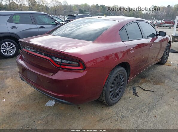 2C3CDXKT5KH697315 2019 DODGE CHARGER Burgundy Trasero derecho