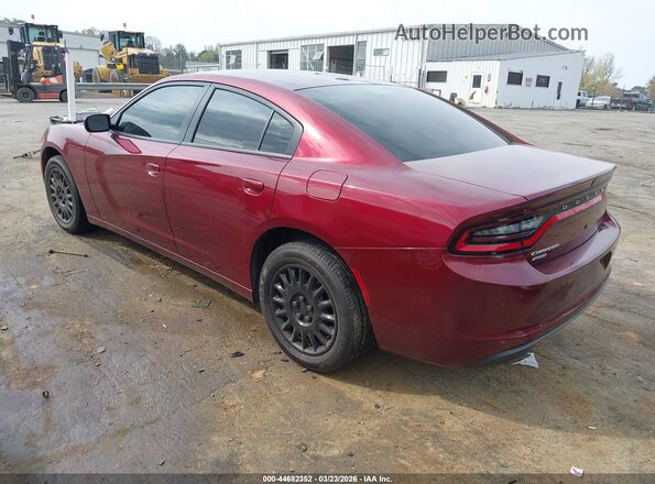 2C3CDXKT5KH697315 2019 DODGE CHARGER Burgundy Trasero izquierdo