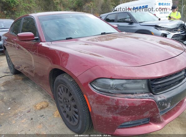 2C3CDXKT5KH697315 2019 DODGE CHARGER Burgundy Vista frontal