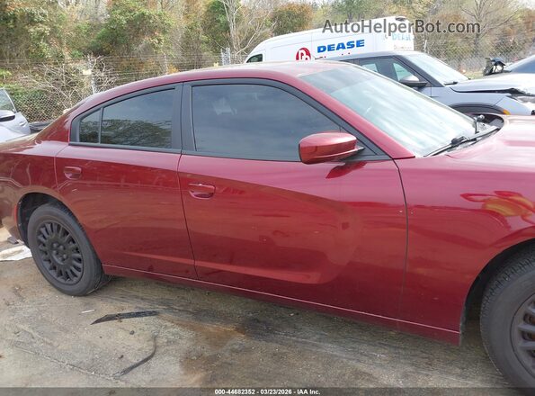 2C3CDXKT5KH697315 2019 DODGE CHARGER Burgundy Vista interior trasera