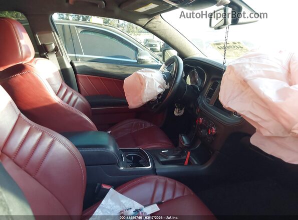 2C3CDXL94MH585935 2021 DODGE CHARGER Black Widok wnętrza z przodu