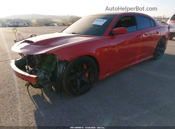 2C3CDXL95JH335129 2018 DODGE CHARGER Red წინა მარცხენა ხედი სამი მეოთხედიდან