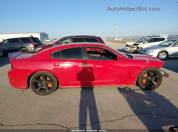 2C3CDXL95JH335129 2018 DODGE CHARGER Red უკანა სალონის ხედი