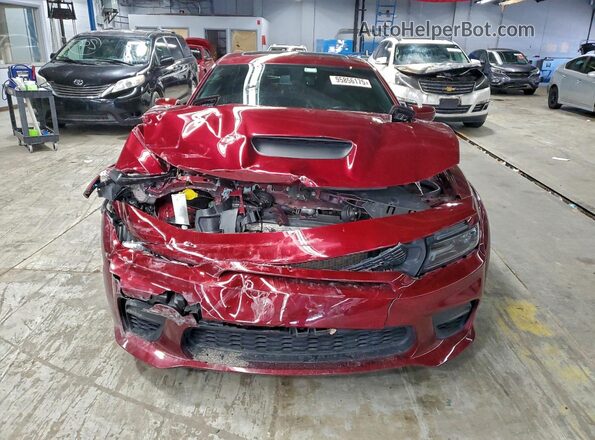 2C3CDXL96MH580381 2021 DODGE CHARGER Maroon Вид спереду