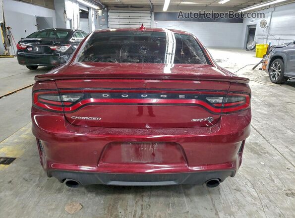 2C3CDXL96MH580381 2021 DODGE CHARGER Maroon Вид ззаду