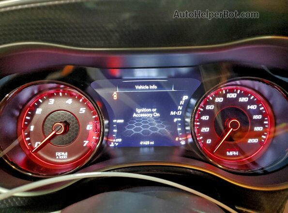 2C3CDXL96MH580381 2021 DODGE CHARGER Maroon Вид щитка приладів