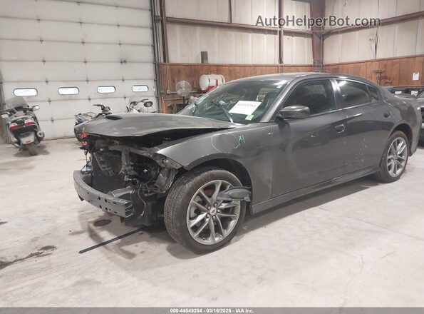 2C3CDXMG1MH629581 2021 DODGE CHARGER Gray წინა მარცხენა ხედი სამი მეოთხედიდან