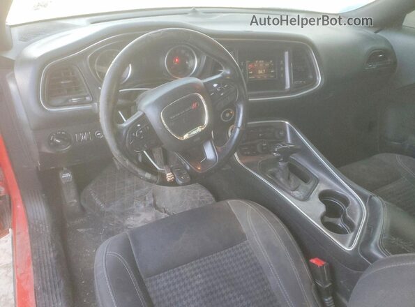 2C3CDZAG1GH278949 2016 DODGE CHALLENGER Red Dashboard view