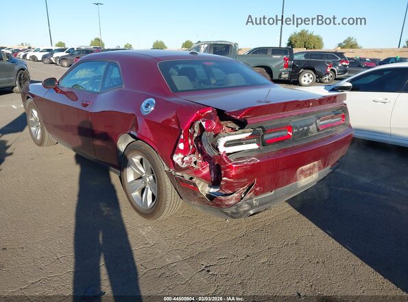 2C3CDZAG2KH750889 2019 DODGE CHALLENGER Maroon Задня ліва чверть