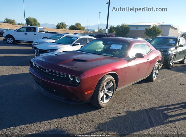 2C3CDZAG2KH750889 2019 DODGE CHALLENGER Maroon Передня ліва чверть