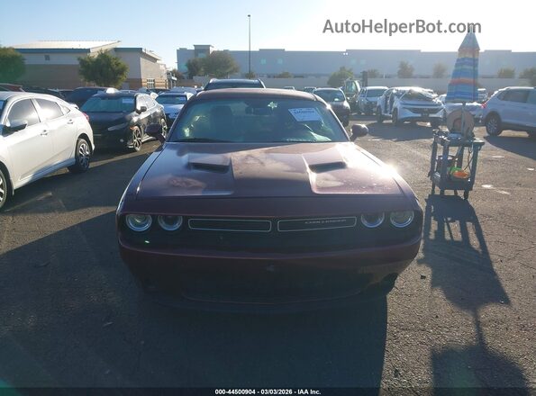 2C3CDZAG2KH750889 2019 DODGE CHALLENGER Maroon Вид щитка приладів