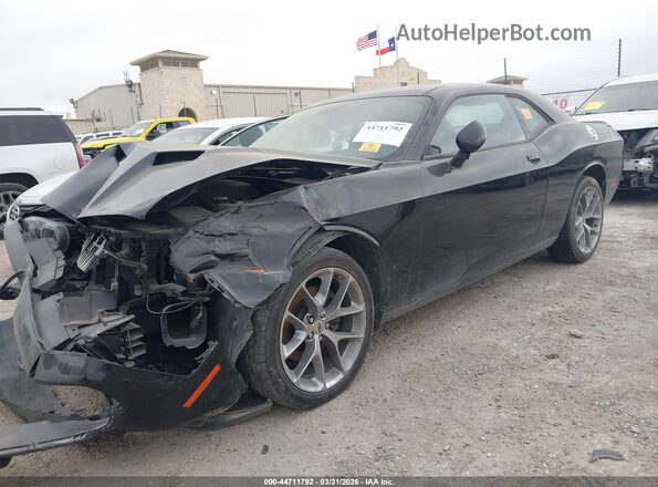 2C3CDZAG4LH158993 2020 DODGE CHALLENGER Black Առջևի ձախ երեք քառորդ տեսարան