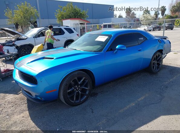 2C3CDZAG8KH632894 2019 DODGE CHALLENGER Синий Передняя левая четверть