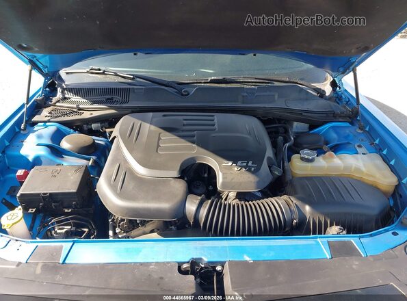 2C3CDZAG8KH632894 2019 DODGE CHALLENGER Синий Вид сзади