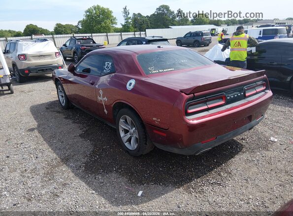 2C3CDZAG8KH744580 2019 DODGE CHALLENGER Burgundy Rear left