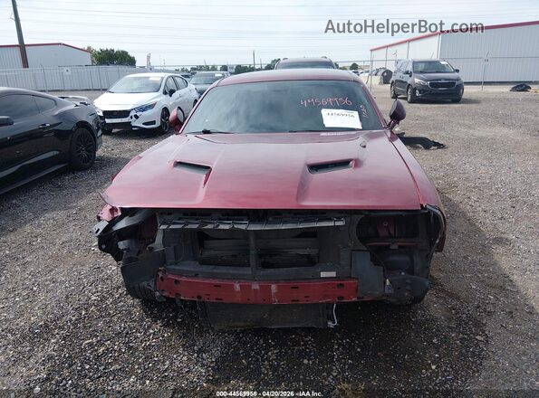 2C3CDZAG8KH744580 2019 DODGE CHALLENGER Burgundy Rear interior view