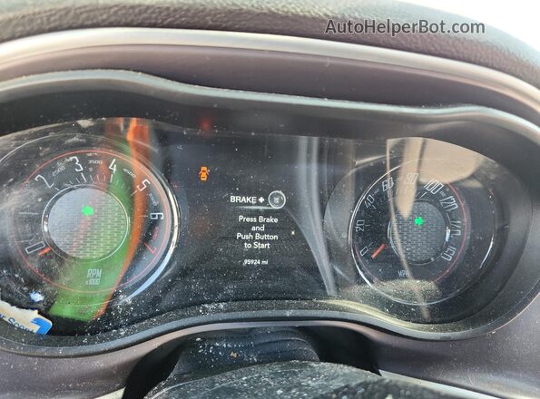 2C3CDZAG8LH214644 2020 DODGE CHALLENGER Orange Instrument cluster view