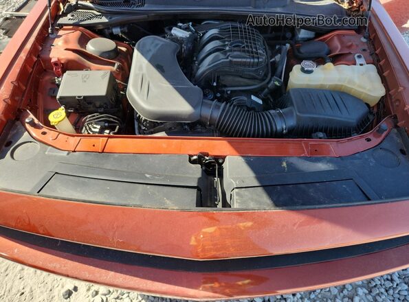 2C3CDZAG8LH214644 2020 DODGE CHALLENGER Orange Rear interior view