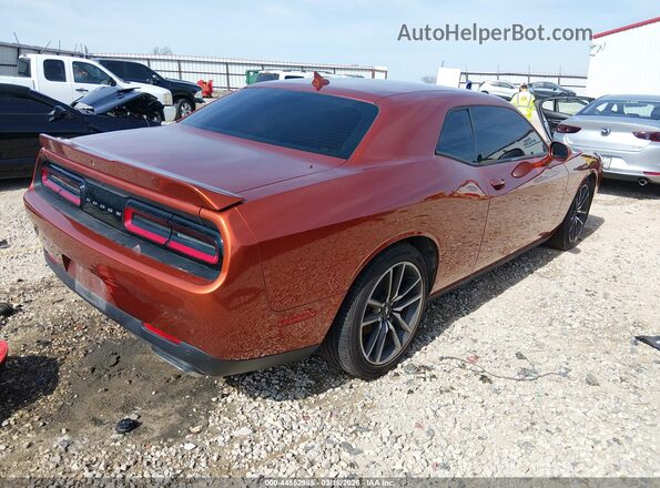2C3CDZBT0NH144054 2022 DODGE CHALLENGER Orange Trasero derecho