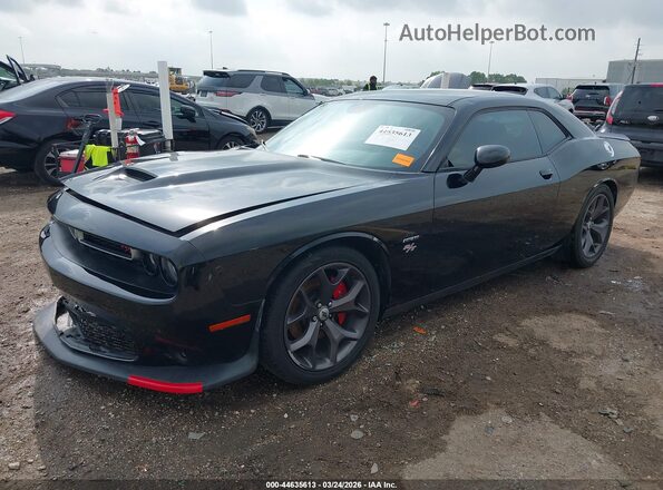 2C3CDZBT2KH616170 2019 DODGE CHALLENGER Black Առջևի ձախ երեք քառորդ տեսարան