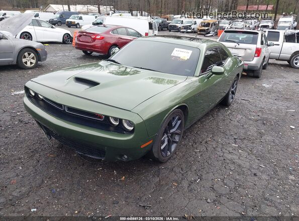 2C3CDZBT4NH233822 2022 DODGE CHALLENGER Green წინა მარცხენა ხედი სამი მეოთხედიდან