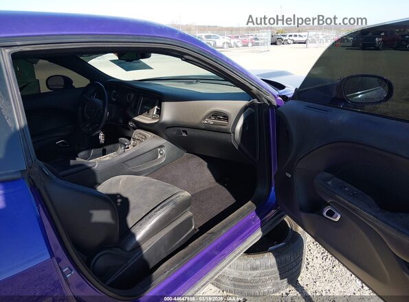 2C3CDZFJ0KH545401 2019 DODGE CHALLENGER Purple Вид салону спереду