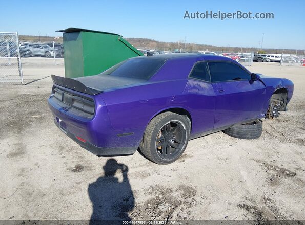 2C3CDZFJ0KH545401 2019 DODGE CHALLENGER Purple Задня права чверть