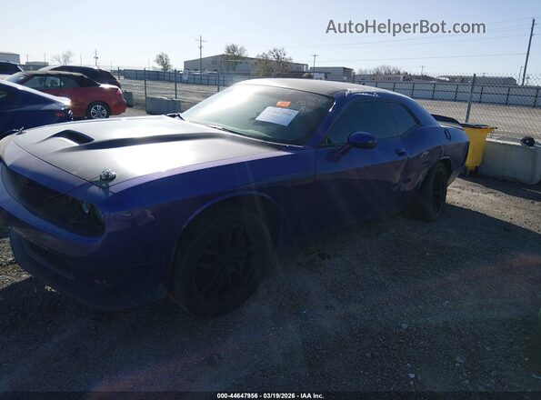 2C3CDZFJ0KH545401 2019 DODGE CHALLENGER Purple Передня ліва чверть