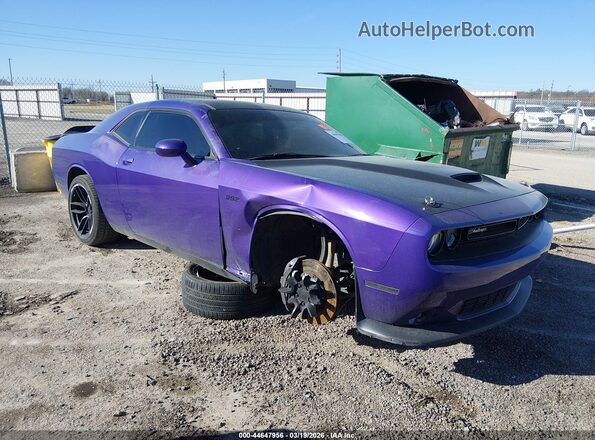 2C3CDZFJ0KH545401 2019 DODGE CHALLENGER Purple Вид задньої частини салону