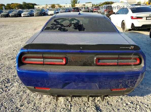2C3CDZFJ0MH645081 2021 DODGE CHALLENGER Blue Vista trasera