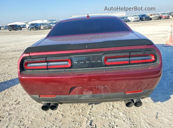 2C3CDZFJ1MH627415 2021 DODGE CHALLENGER Burgundy Вид ззаду