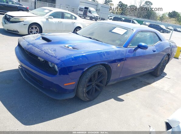 2C3CDZFJ2KH525599 2019 DODGE CHALLENGER Blue Przód lewy