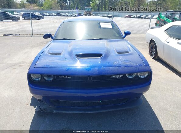 2C3CDZFJ2KH525599 2019 DODGE CHALLENGER Blue Widok zestawu wskaźników