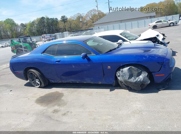 2C3CDZFJ2KH525599 2019 DODGE CHALLENGER Blue Widok wnętrza z tyłu