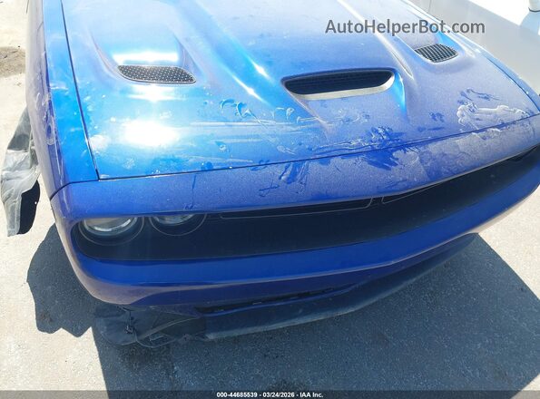 2C3CDZFJ2KH525599 2019 DODGE CHALLENGER Blue Widok z przodu