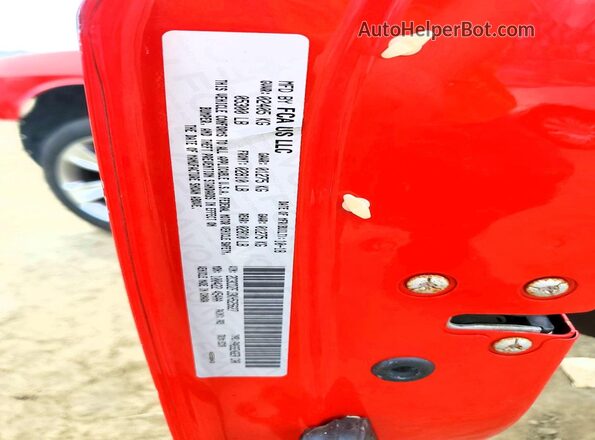 2C3CDZFJ3KH525627 2019 DODGE CHALLENGER Red Շարժիչի բաժամունքի տեսք