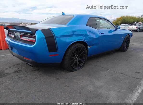 2C3CDZFJ3KH719655 2019 DODGE CHALLENGER Blue Tył prawy