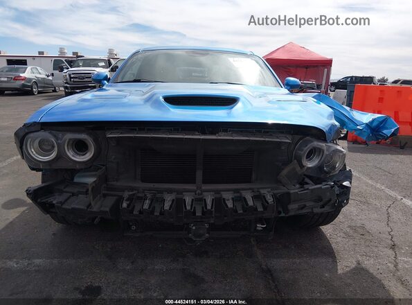 2C3CDZFJ3KH719655 2019 DODGE CHALLENGER Blue Widok wnętrza z tyłu