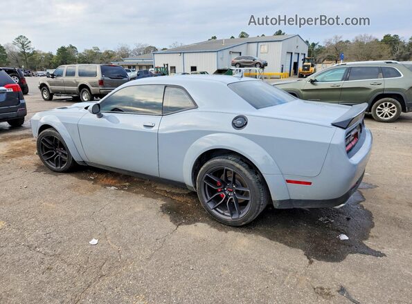 2C3CDZFJ3MH683792 2021 DODGE CHALLENGER Gray Trasero izquierdo
